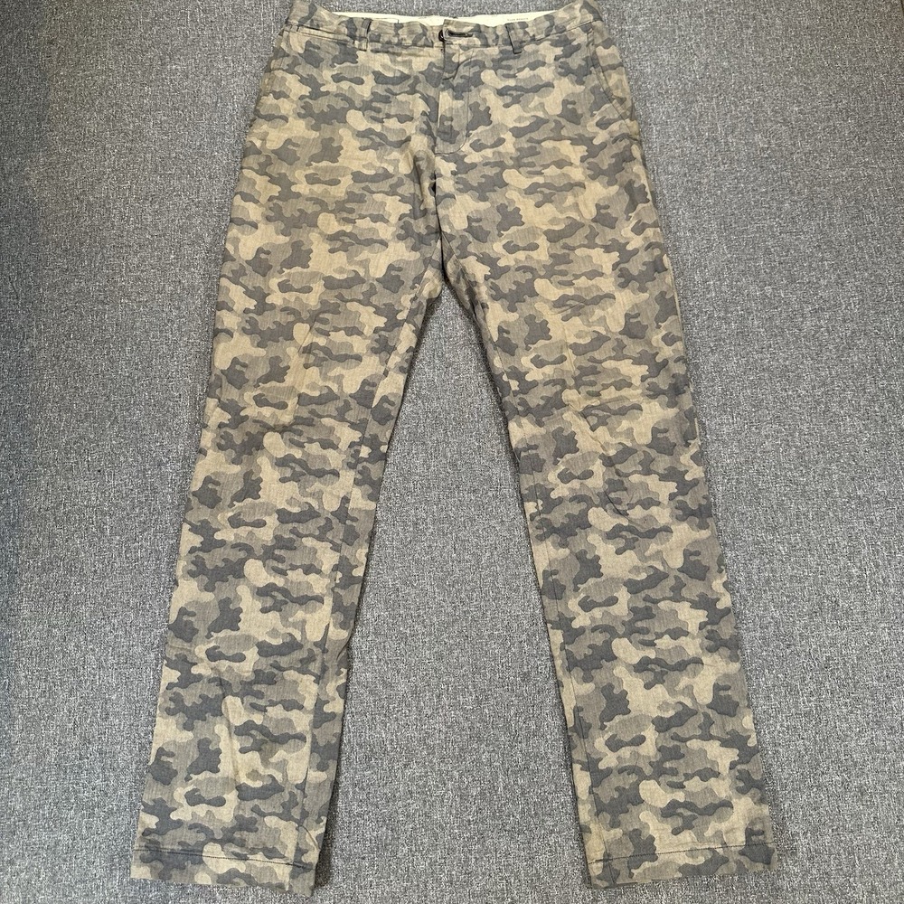 Club Monaco Mens Jean Pant CAMO 32/32 Button Fly Stretch Slim Fit NWOT